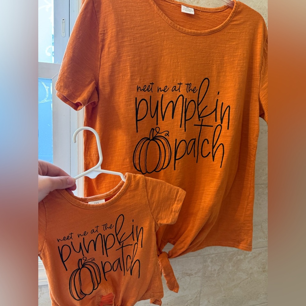 Mom and baby matching shirts